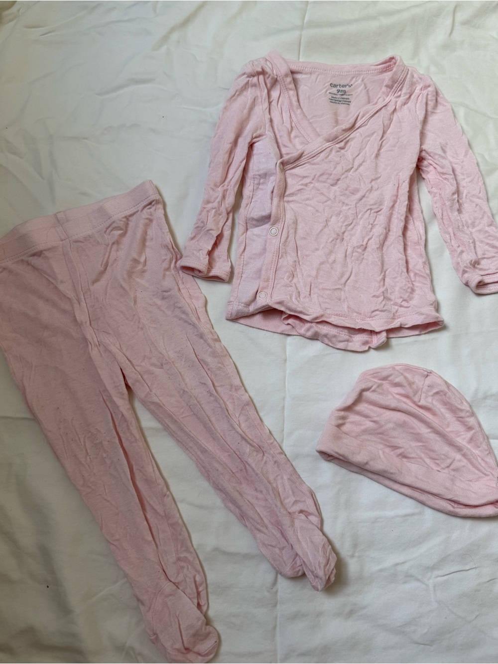 Carter's Light Pink Three-Piece Pajama Set